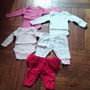 Baby girl clothes NB/Premiee. Multiple Colors.